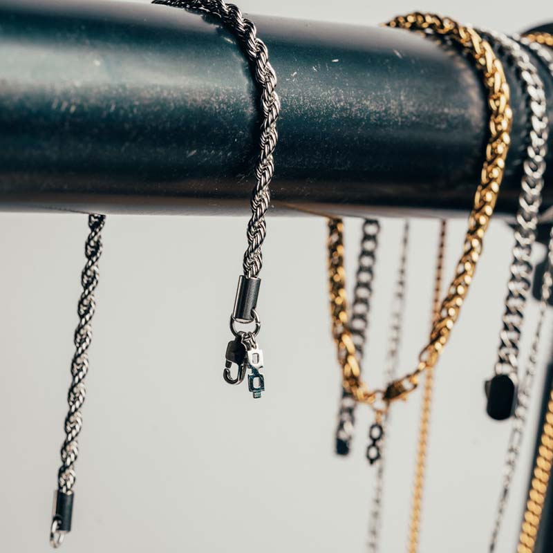 Silver Rope Bracelet (4mm)