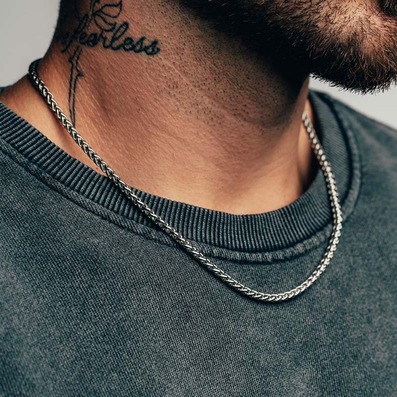 Silver Wheat Chain (4mm)