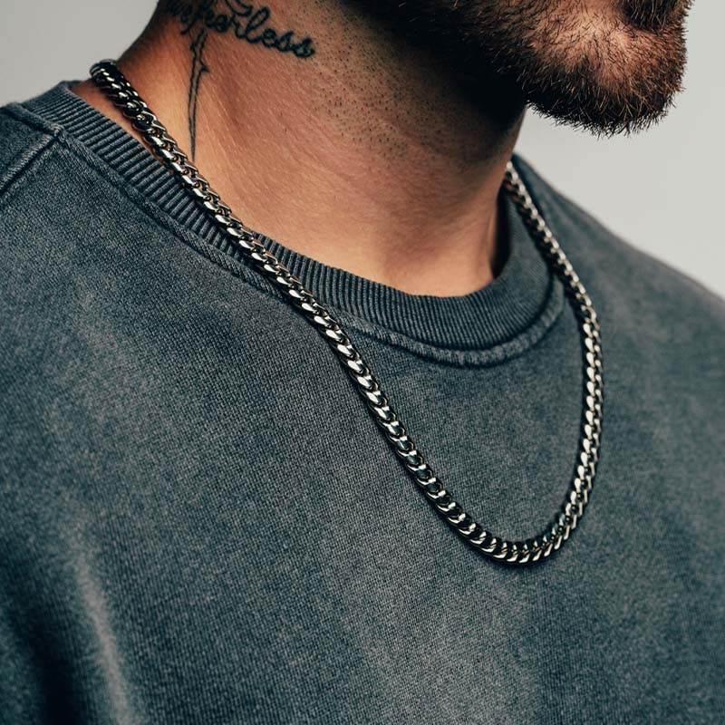 Signature Silver Cuban (8mm)