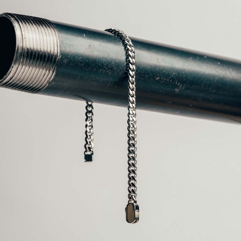 (FREE W/ $100+ ORDER) Silver Cuban Bracelet