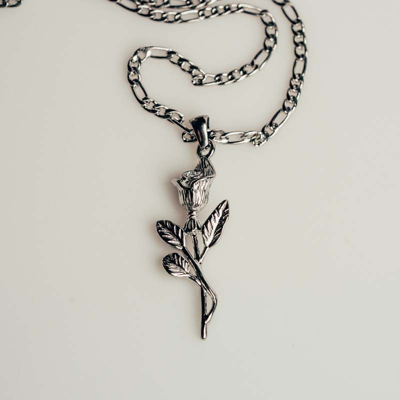 Rose Pendant (Silver)