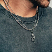 Rose Pendant (Silver)