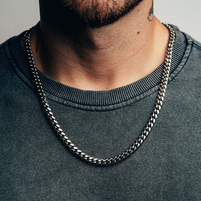 Signature Silver Cuban (8mm)