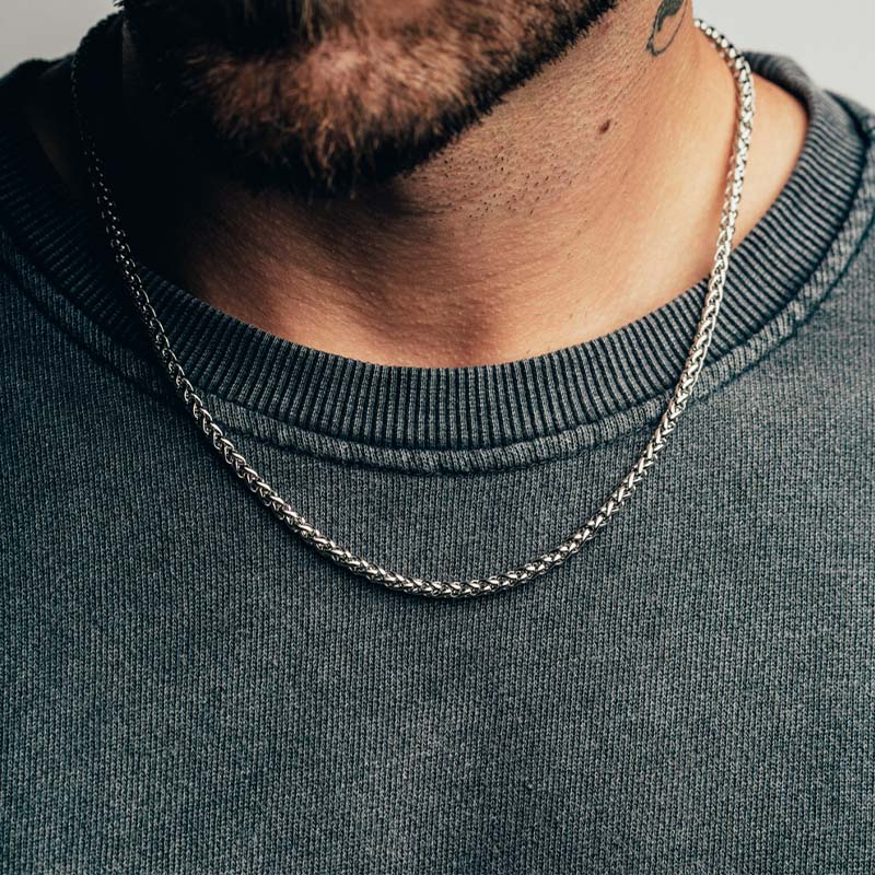 Silver Wheat Chain (4mm)