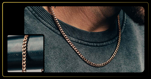 Rose gold chain fashion trend