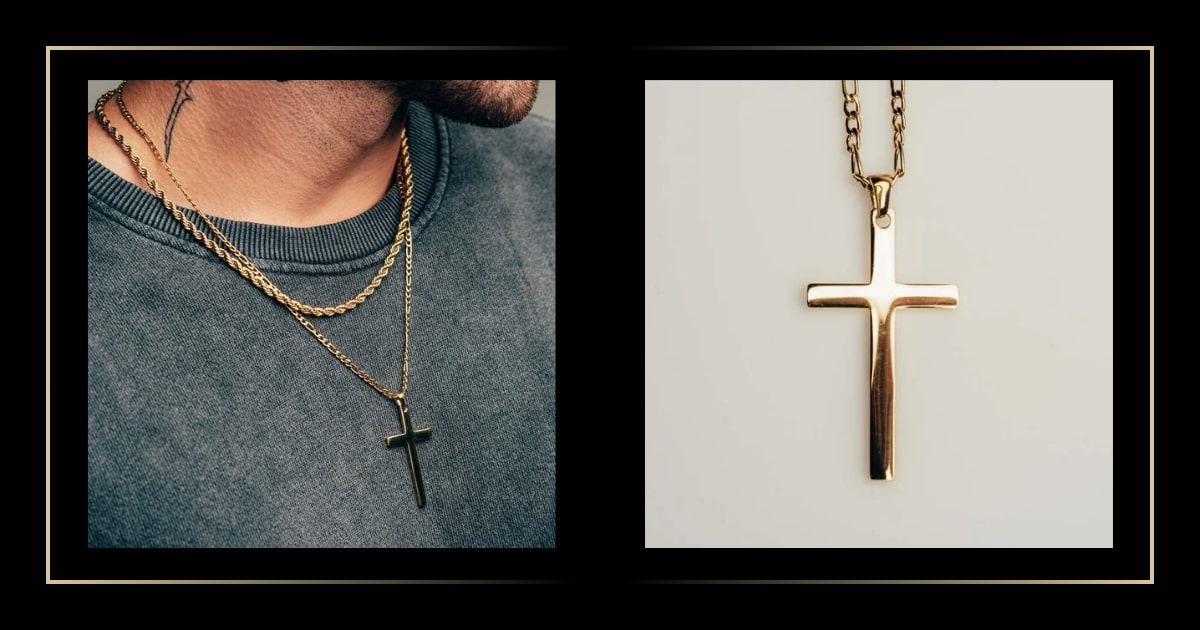 Gold Rope Chain with Cross Pendant: A Statement of Style and Faith