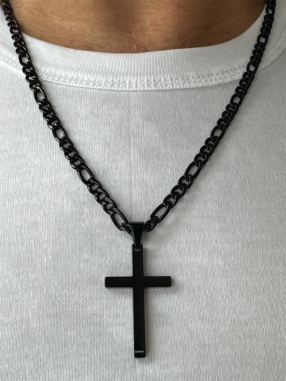 Cross Pendant Black