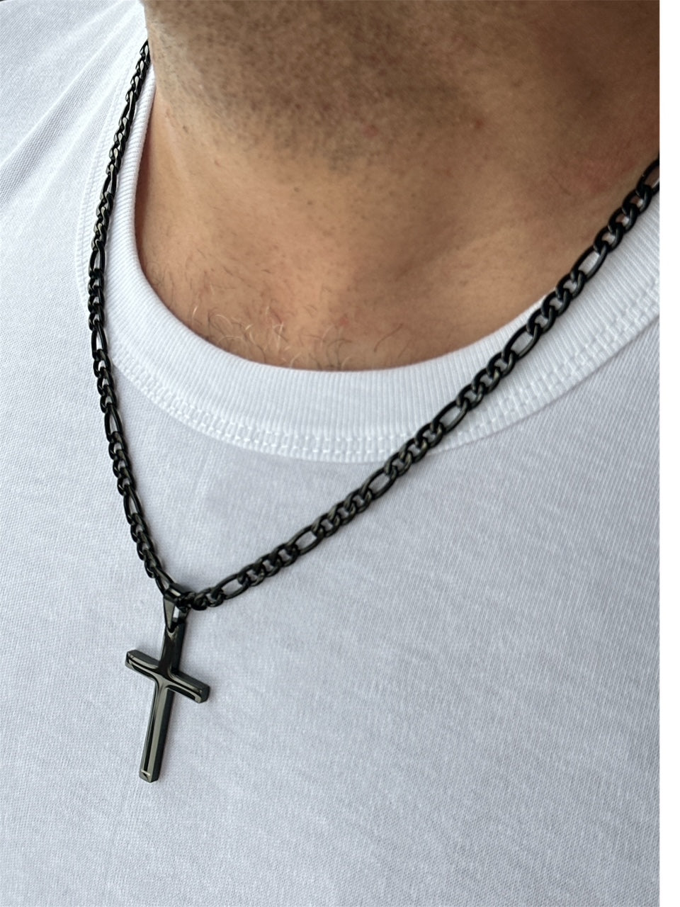 Cross Pendant Black