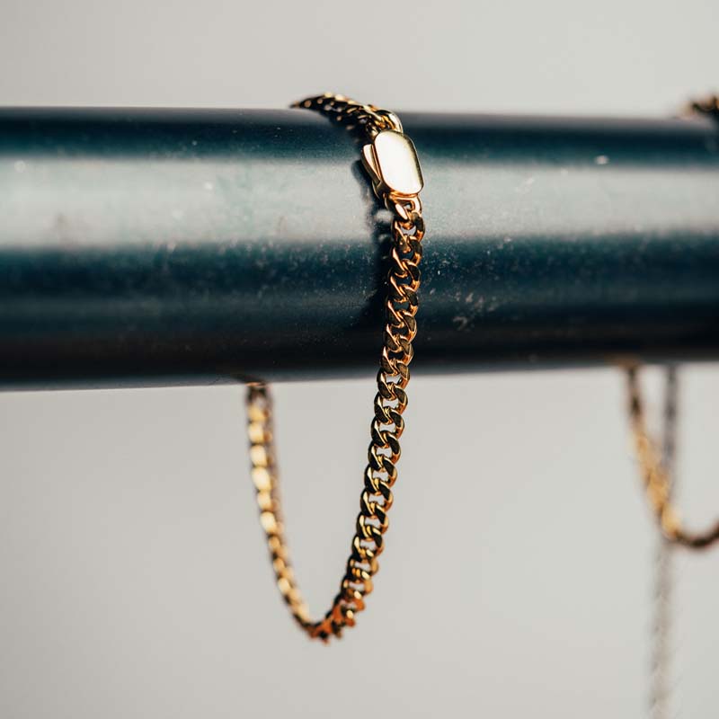 Gold Cuban Bracelet (5mm)