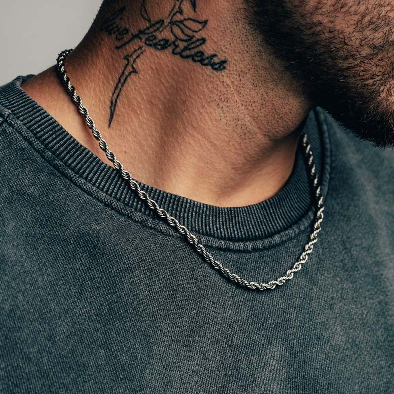 Silver Rope Chain (4mm)