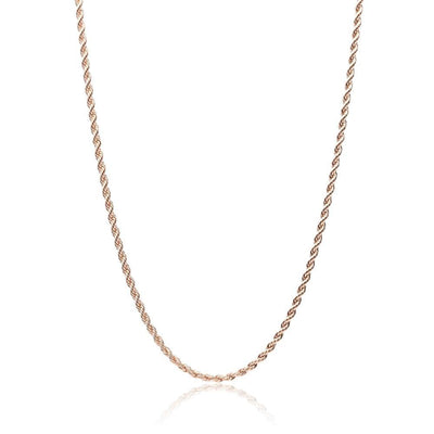 Rose Gold Rope Chain (3mm) - Drip Or Drown