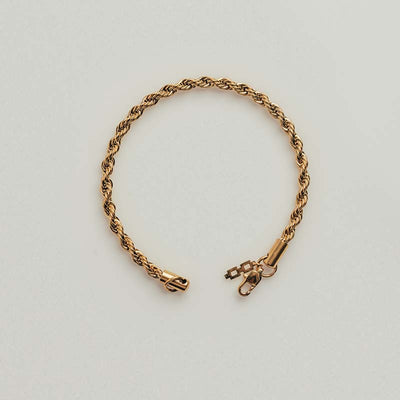 Gold Rope Bracelet (4mm)