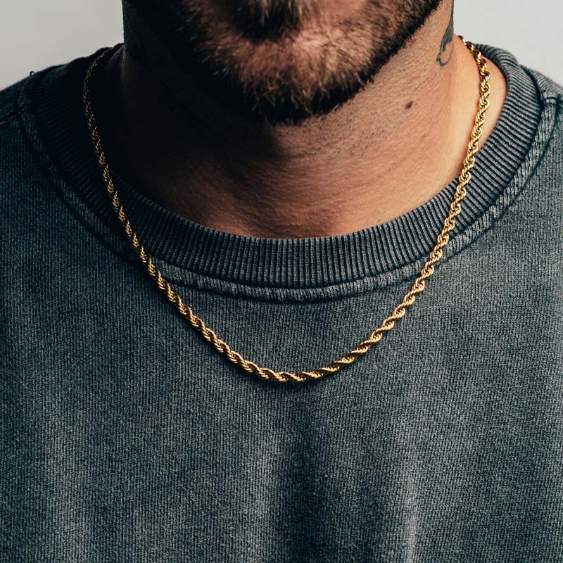 The Sacrifice + Rope Chain Set (Gold)