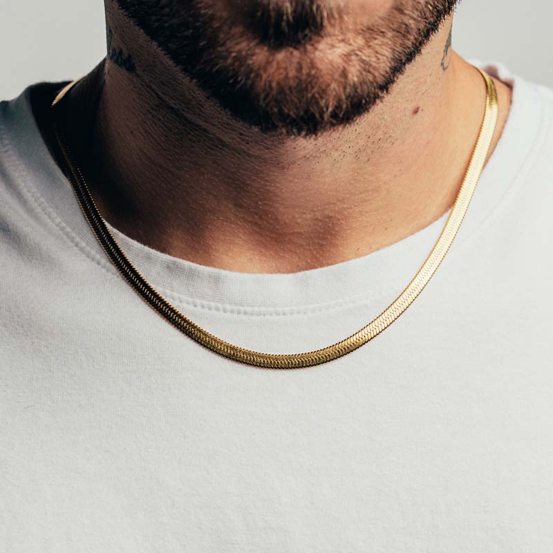 Ribbed Chain (Gold)