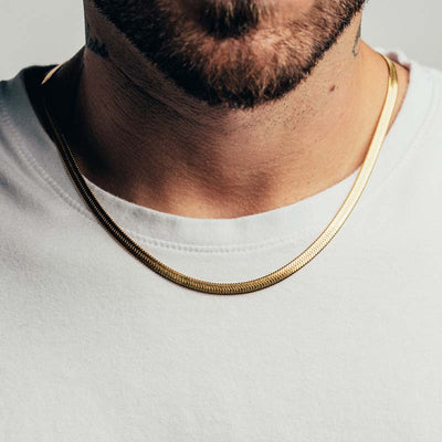 Ribbed Chain (Gold)
