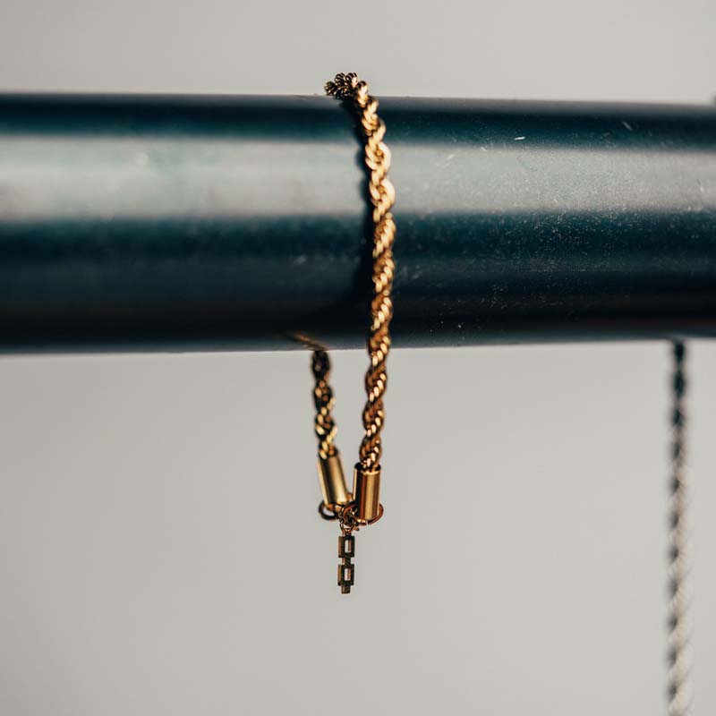 Gold Rope Bracelet (4mm)