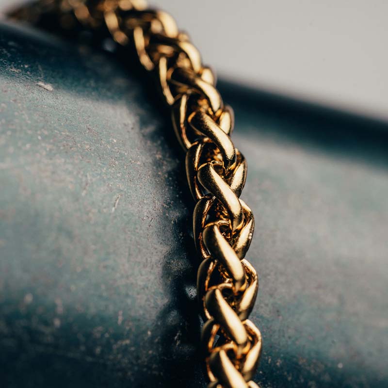 Gold Wheat Chain (4mm)