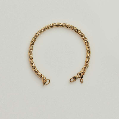 Gold Wheat Bracelet (5mm)