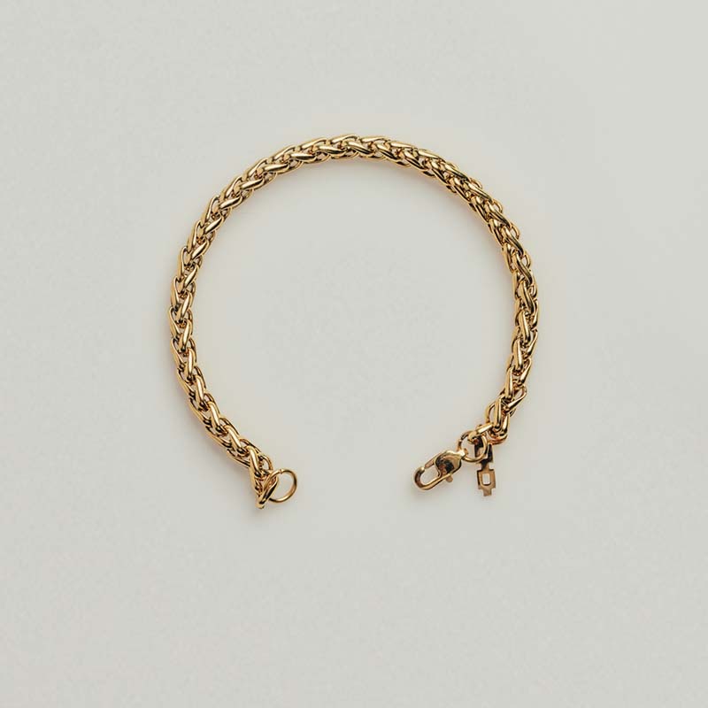 (FREE W/ $30+ ORDER) Gold Wheat Bracelet