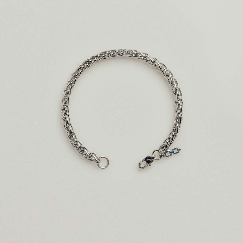 Silver Wheat Bracelet (5mm)