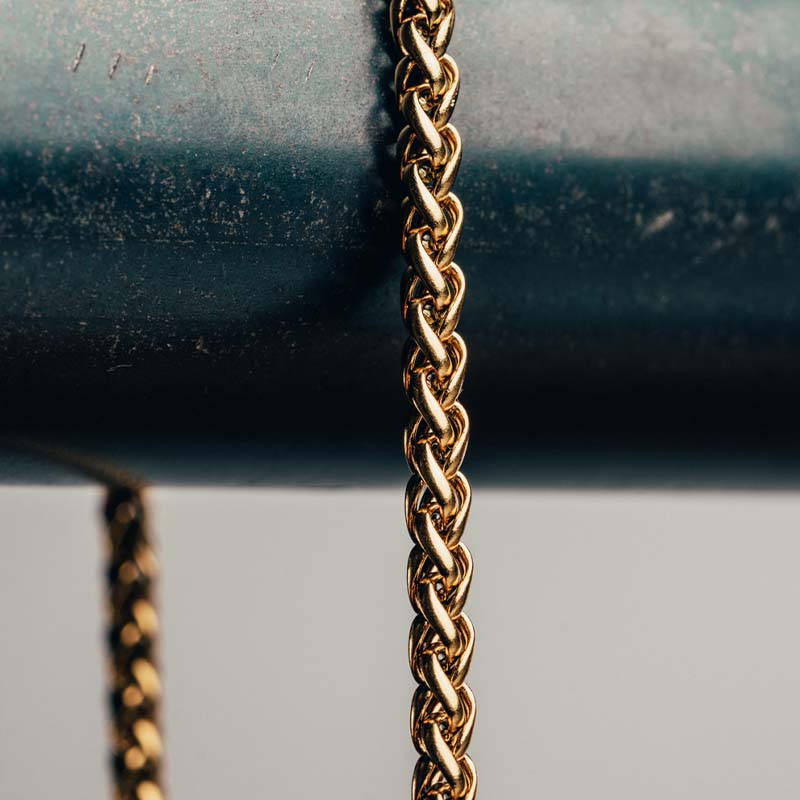 Gold Wheat Chain (4mm)